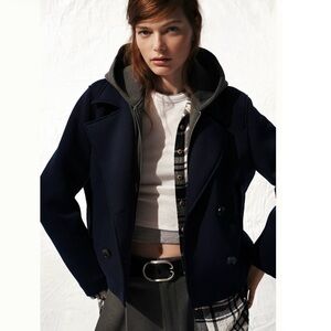 Maeve Twofer Hooded Peacoat